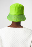 Chapéu de Balde com Pormenor de Diamante em Verde