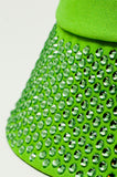 Chapéu de Balde com Pormenor de Diamante em Verde
