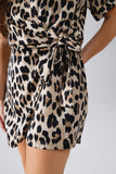 Fato de treino com estampado de leopardo