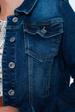 jaqueta demin skinny lavagem medio