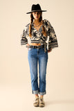 Jeans elásticos de denim em lavagem média