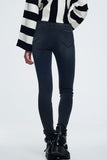 Jeans skinny angustiado em preto