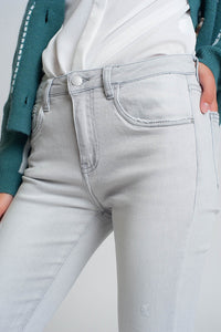 Jeans skinny cinza