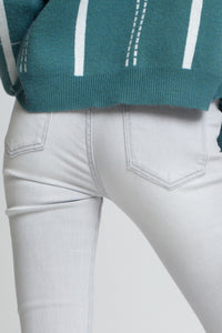 Jeans skinny cinza
