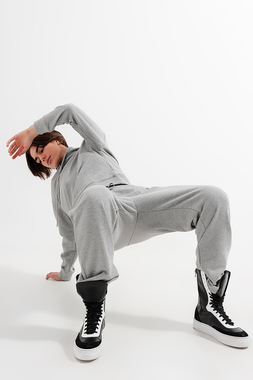 Jogger cinzento claro