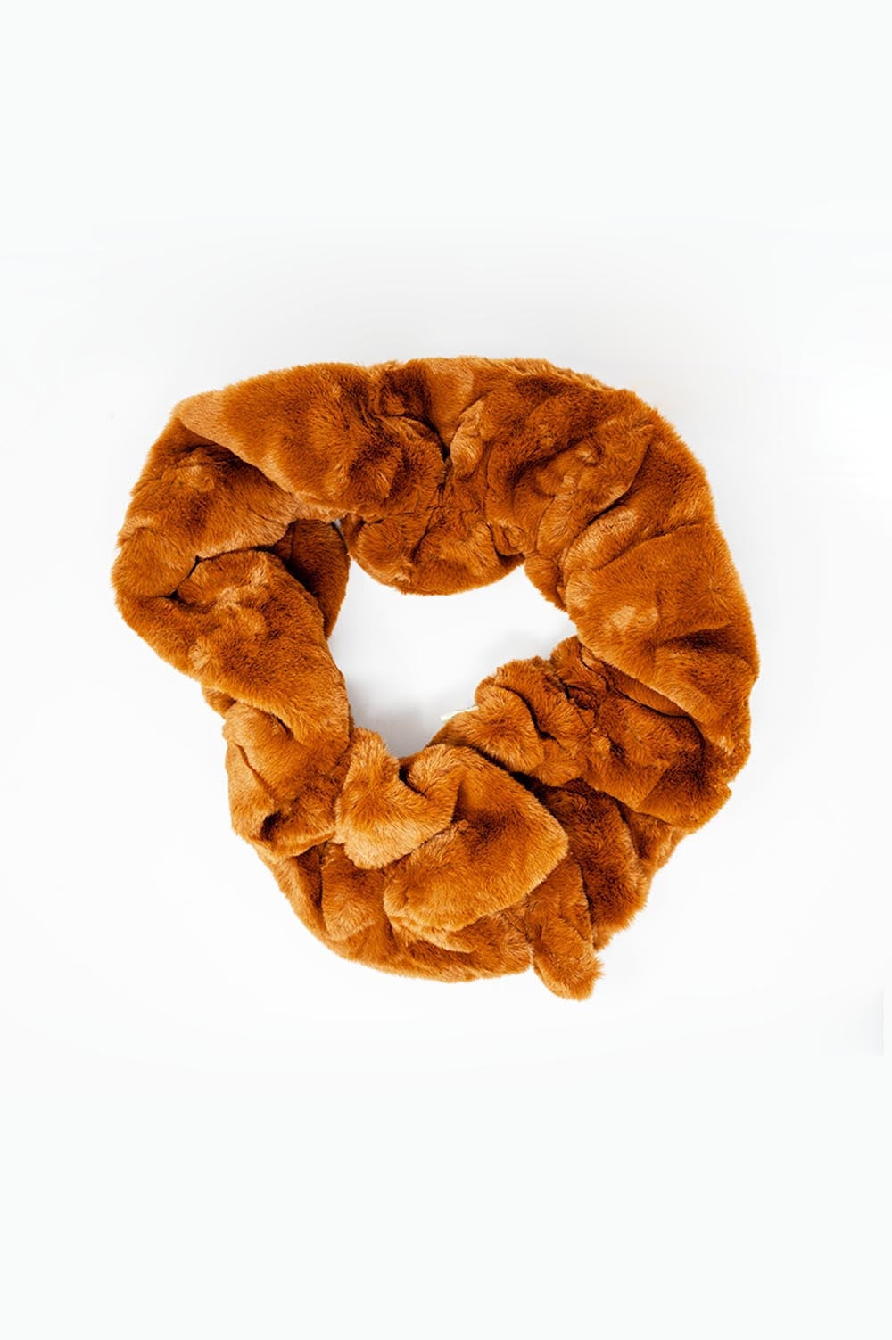 Lenço de pele cor de camelo