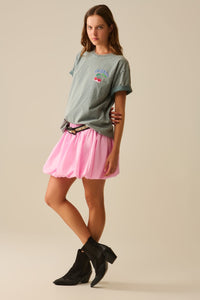 made in italy T-shirt cinzenta com gráfico La Cerise Market Saint-Tropez