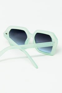 Óculos de Sol Mirage Quadrado Verde Aqua