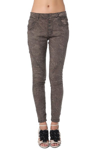 Q2 Calças skinny camuflagem