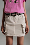 Saia Mini Cargo em Bege