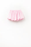 Saia minissaia balão de popeline rosa