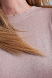 Suéter rosa brilhante