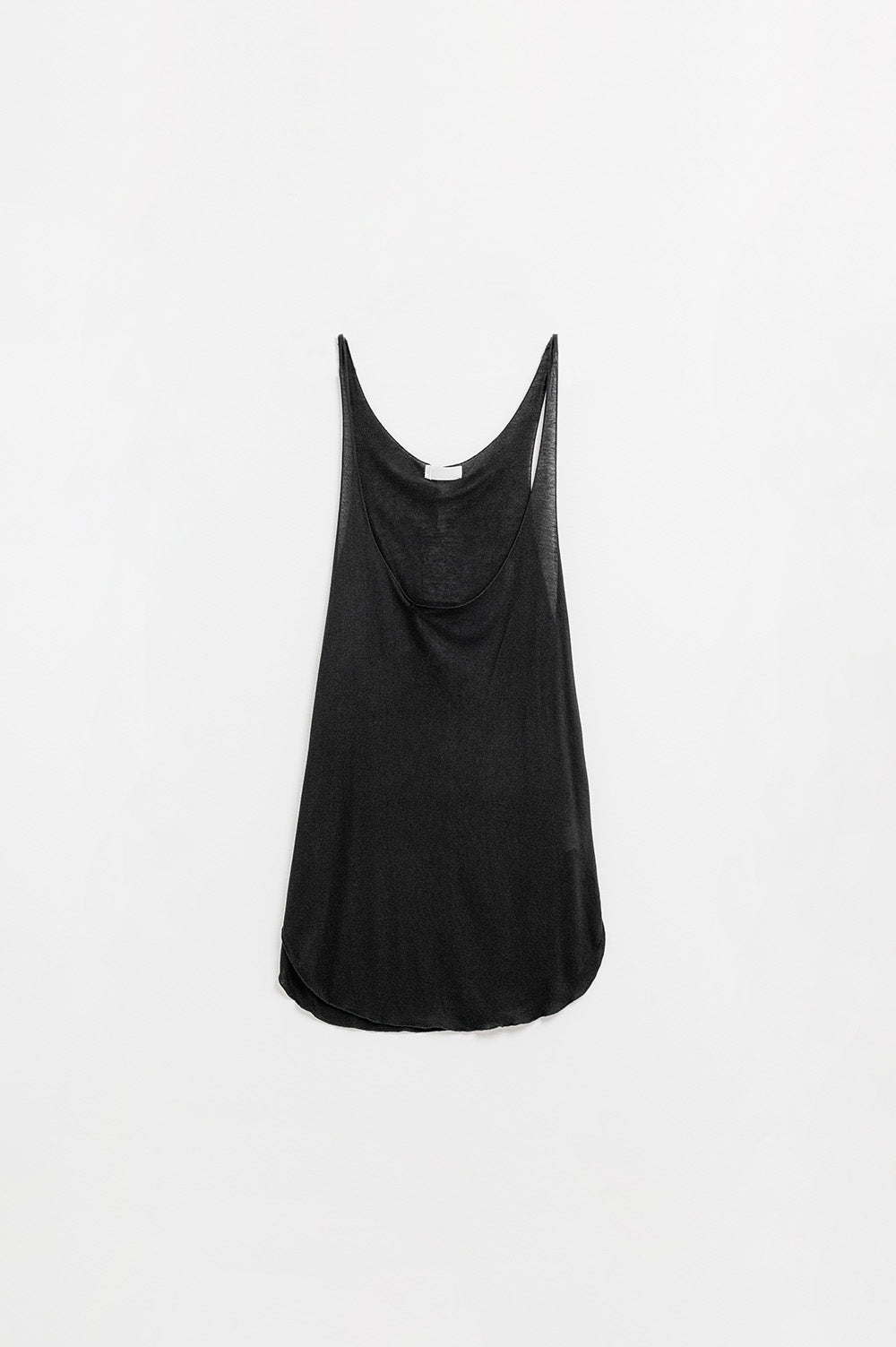 Q2 T-Camisola preta com gola larga