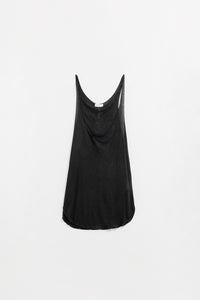 Q2 T-Camisola preta com gola larga