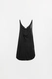 Q2 T-Camisola preta com gola larga