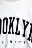 T-shirt com estampa de Brooklyn em branco