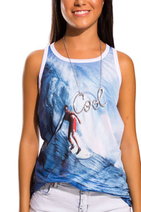 T-shirt com impressão surf