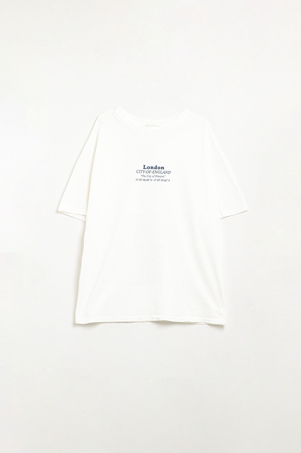 Q2 T-shirt de tamanho grande com estampado gráfico de Londres