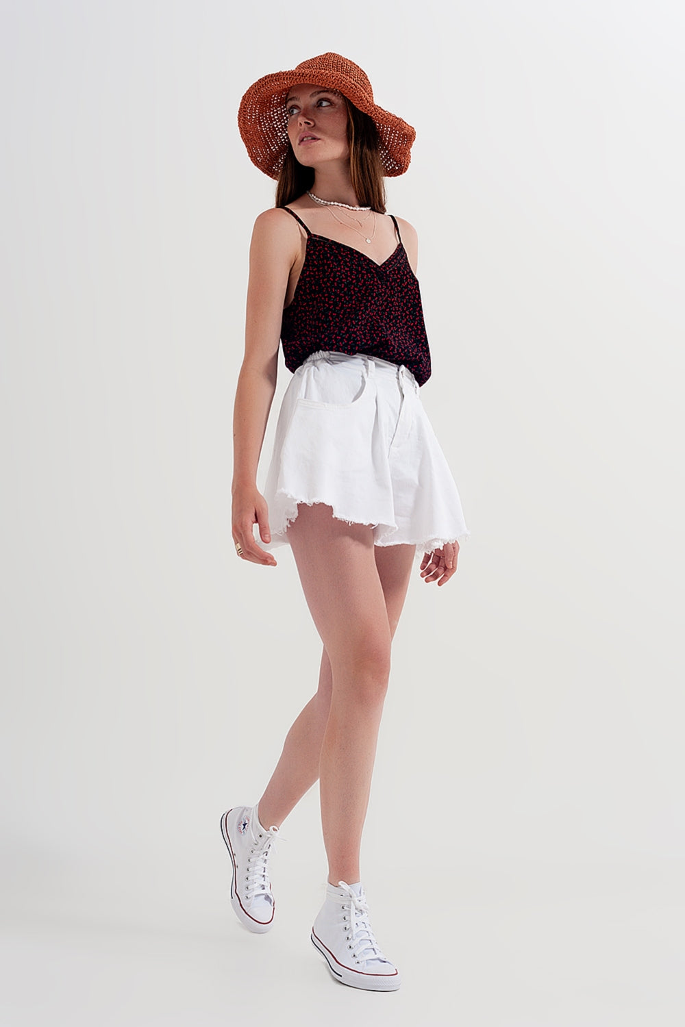 Tampo com impressão de cereja em preto