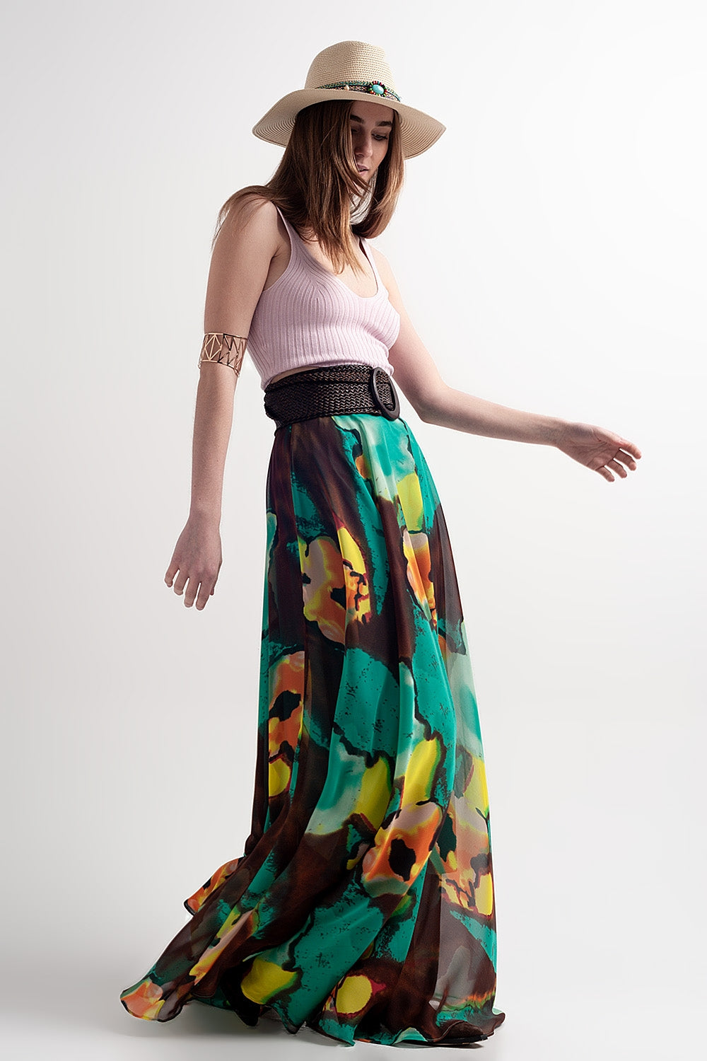 Top curto cor-de-rosa