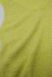 Vestido am amarela maxi sem mangas com fenda lateral
