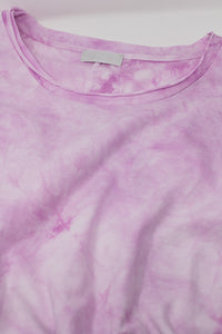 Vestido Camisa Midi Tie Dye Rosa