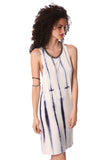 Q2 Vestido camisole efeito matizado azul