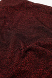 Vestido com decote drapeado em vermelho vivo