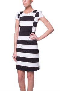 Vestido de listras grandes