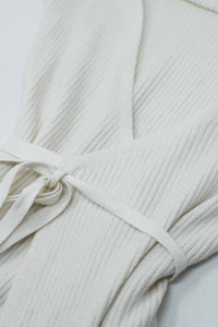 Vestido de malha creme