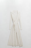 Q2 Vestido de malha creme