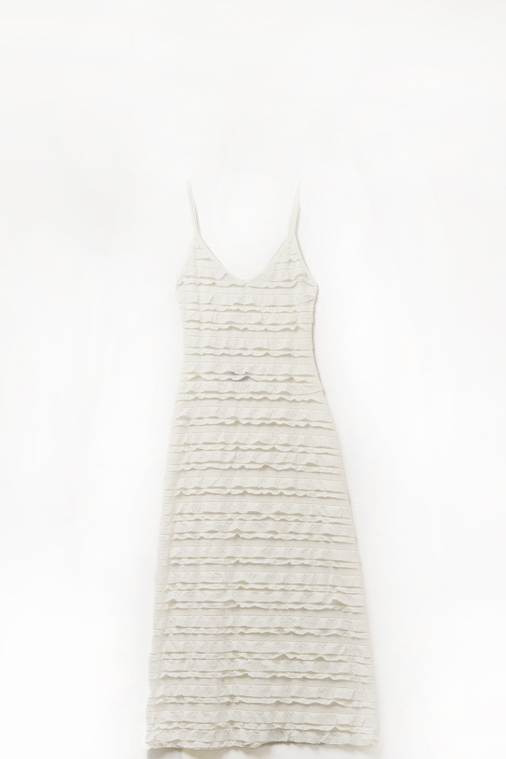 Q2 vestido maxi creme em amarelo com alças