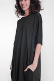 Vestido midi de avental popeline
