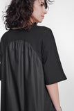 Vestido midi de avental popeline