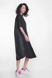 Vestido midi de avental popeline