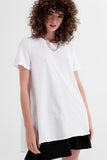 Vestido t-shirt em branco