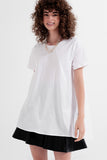 Vestido t-shirt em branco