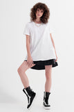 Q2 Vestido t-shirt em branco