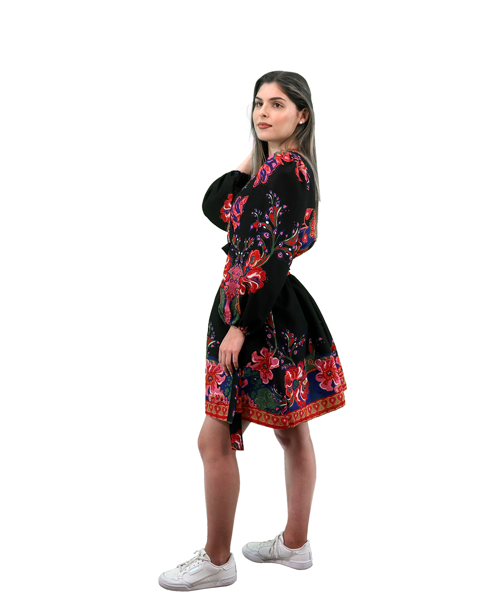 Vestido de trespasse