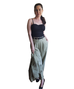 Calça de linho Slouchy