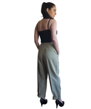 Calça de linho Slouchy